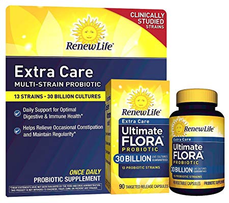 Renew Life - Ultimate Flora Probiotic Extra Care - 30 billion - 90 vegetable capsules