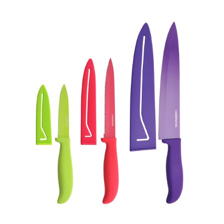 Farberware Classic Color Series 6-Piece Non-Stick Resin Knife Set