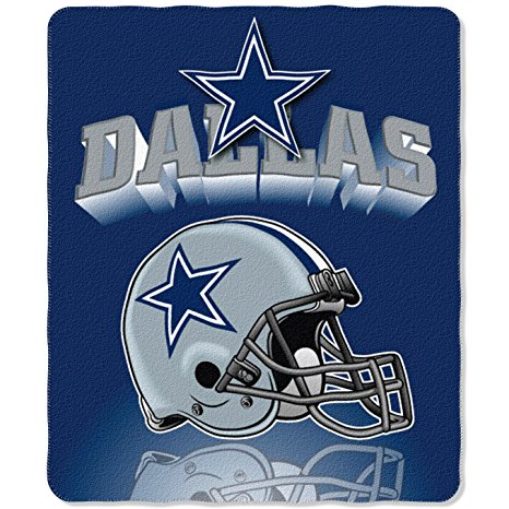 NFL Dallas Cowboys Gridiron Fleece Throw, 50 x 60-inches