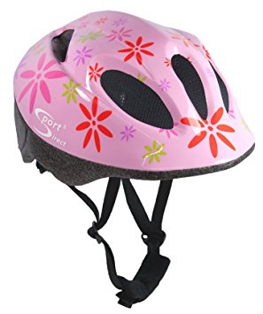 Sport DirectTM Pink FlowerTM Children's Girls Helmet Pink 48-52cm