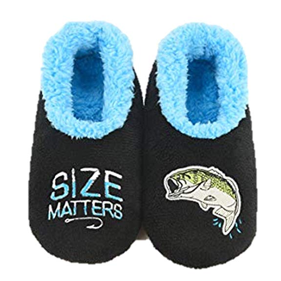 Snoozies Mens Pairable Slippers | Comfortable Slippers for Men | Fuzzy Mens Slipper Socks | Soft Sole Mens House Slippers | Multiple Sizes and Styles