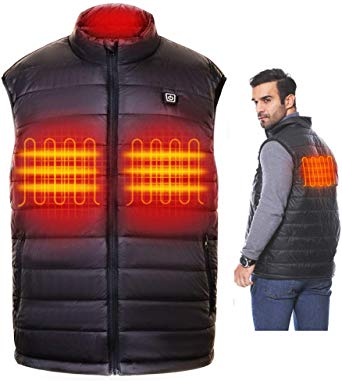 TAJARLY Heated Vest Lightweight-Washable Heated Vests for Men with Battery Pack