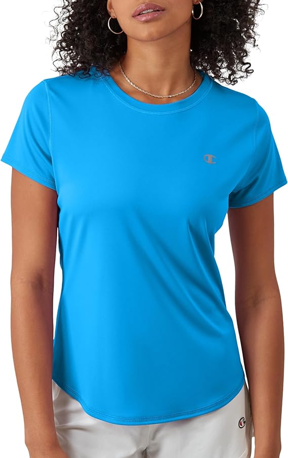 Champion Women's T-shirt, Classic Sport, Moisture-wicking T-shirt, Athletic Top for Women