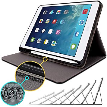 iPad 7th Generation Case 10.2 2019 - for Gen 7 iPad with Apple Pencil Holder and Any Angle Stand