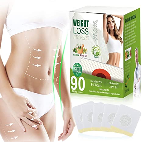 Appetite Suppressant for Weight Loss, 90Pcs Natural Fat Burning Pasters for Beer Belly and Buckets Waist