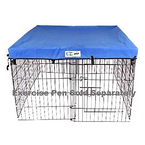 4' x 4' GoGo Pet Products Exercise Pen UV Top / Cover Royal Blue