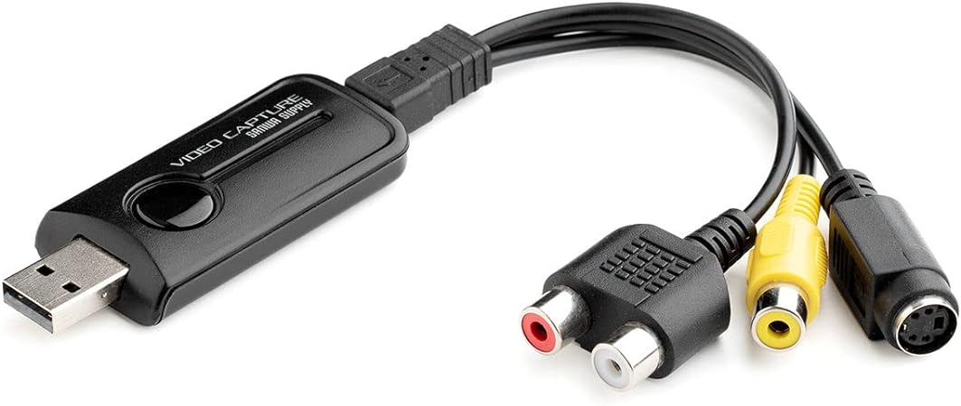 サンワダイレクト USB ビデオキャプチャー ビデオテープ デジタル化 Win/Mac対応 minidv ダビング Type-C変換アダプタ付き 400-MEDI039