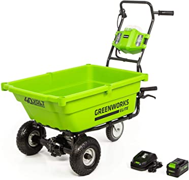 Greenworks LC-220 40V Cordless Lawn Cart, 3AH Battery and Charger Included