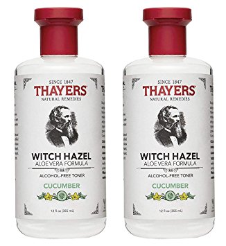 Thayers Alcohol-free Witch Hazel Toner w/ Aloe Vera Formula, (12-oz.) pXdNPf, 2Pack (Cucumber)