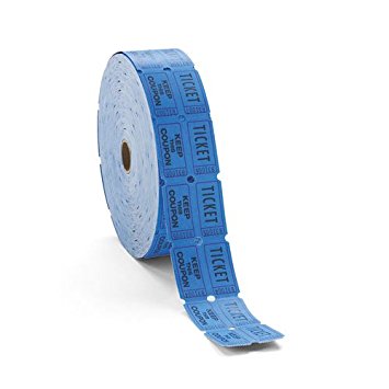Generations Consecutively Numbered Double Ticket Roll, Blue, 2000 Tickets per Roll (PMC59004)