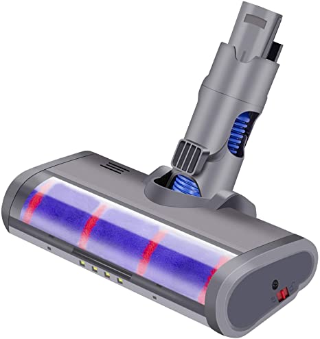 Futurebatt Inc Electric Soft Roller Cleaner Brush Head for Dyson V6/ DC58/ DC59/ DC62 Models Cordless Stick Vacuum Cleaner, Flexible Rotation