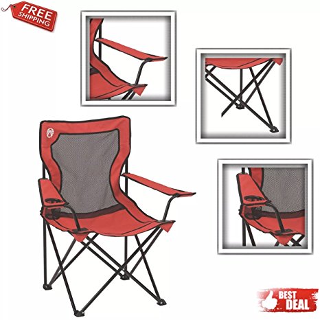 Camping Chair, Broadband mesh quad, Compact Ultralight, Portable Lightweight Folding Hiking Picnic and Table, for campers, hikers, backpackers, adventurers and anyone who loves outdoor activities