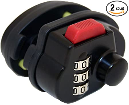 FJM Security SX-105 3-Dial Combination Gun Trigger Lock With 1,000 Possible Combinations - 2 Pack