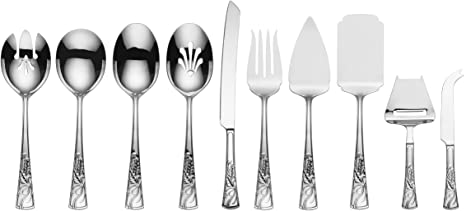 Lenox 10-piece Serving Set Holiday Nouveau, 1 pack, Silver