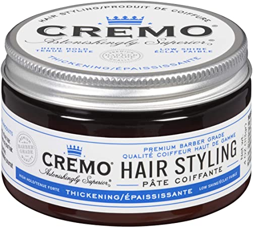 Cremo Premium Barber Grade Hair Styling Cream, Medium Hold,