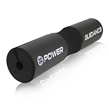 Power Guidance Barbell Squat Pad - Neck & Shoulder Protective Pad - Great for Squats, Lunges, Hip Thrusts, Weight lifting & More - Fit Standard and Olympic Bars Perfectly