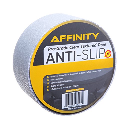 AFFINITY Anti-Slip Tape, Clear Textured Slip Resistant Safety Tread, 25 ft. Roll