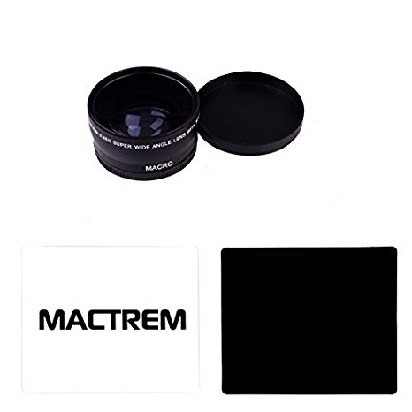 Mactrem 0.45x 58mm High Definition Wide Angle Lens with Built-in Detachable Macro Lens for Canon Nikon DSLR