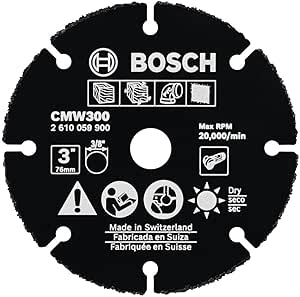 Bosch CMW300 3" Carbide Multi-Wheel Black