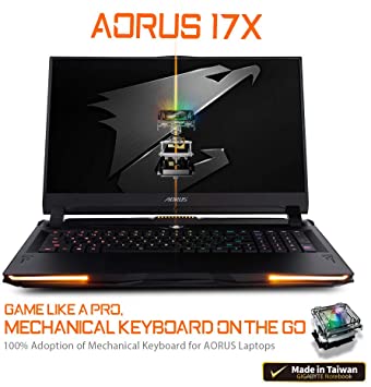 [2020] AORUS 17X (YB) Extreme Gaming Laptop, Lightest Coolest in class, 17.3-inch 300Hz IPS, GeForce RTX 2080 SUPER Max-P, Intel i7-10875H, 32GB DDR4, 512GB NVMe SSD   2TB 7200rpm HDD, Overclockable