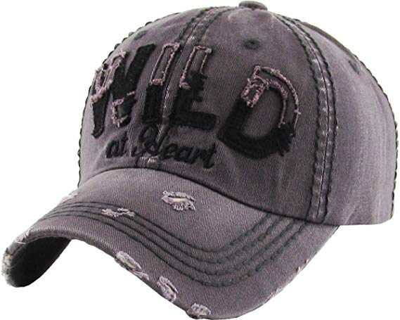 KBETHOS Chief Skull and Free Spirit Hat Collection Distressed Washed Cotton Adjustable Fashion Trucker Twill Mesh Cap