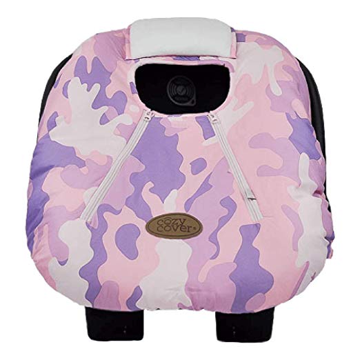 Cozy Cover - Infant Car Seat Cover (Pink Camo)