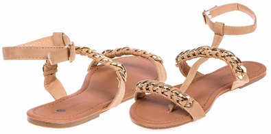 Chatties Ladies Woven Chain Nubuck Sandals (Multiple Colors and Sizes Available)