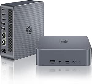 Beelink EQI12 Mini PC,Intel 12th Gen Core i3-1220P (10C/12T,up to 4.4GHz),Mini Computer with 24GB LPDDR5 RAM 500GB M.2 2280 PCle 4.0x4 SSD,4K Dual Screen Display/WiFi6/BT5.2/USB3.2/Dual Gigabit LAN