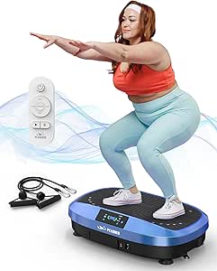 FLYBIRD Vibration Plate- 4D & Oscillation Two Types Vibration Platform, Whole Body Workout Vibration Plate Exercise Machine for Bone Density Building & Lymphatic Drainage