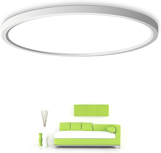 inShareplus 15.7inch LED Flush Mount Ceiling Light Fixture, 32W [320W Equiv] Daylight 5000K Thin Flat Modern Ceiling Lights Fixture , Super Bright Ceiling Lamp for Bedroom, Living Room, Office