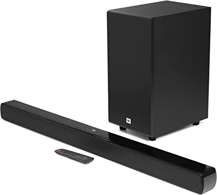 JBL Cinema SB190 2.1 Channel Soundbar with Virtual Dolby Atmos and Wireless 6.5" Subwoofer, Black