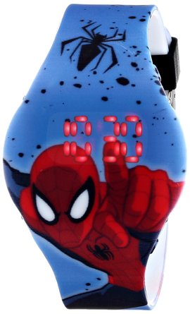 Ultimate Spider-Man  Kids' SPD3446 Digital Display Analog Quartz Blue Watch