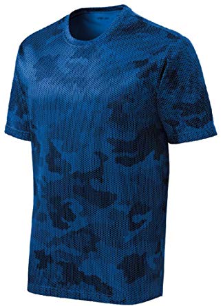 Mens Or Youth CamoHex All Sport Moisture Wicking Shirts Youth XS-Adult 4XL