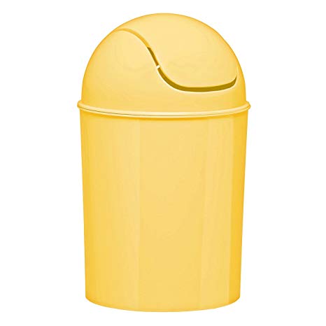 Umbra Mini Waste Can, 1-1/2 Gallon with Swing Lid (Yellow)