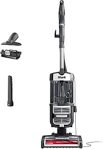 Shark UV730 Navigator Lift-Away Upright Vacuum, PowerFins HairPro Self-Cleaning Brushroll, HEPA Filter with Anti-Allergen Technology, LED Headlights, Swivel Steering, Gray (Renewed)