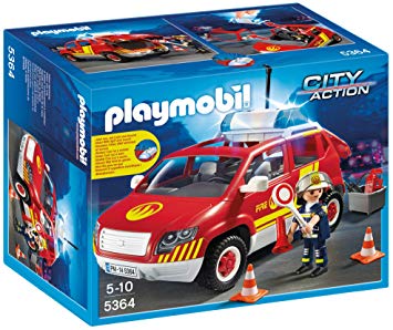 Playmobil 5364 City Action Fire Chief´s Car with Lights and Sound