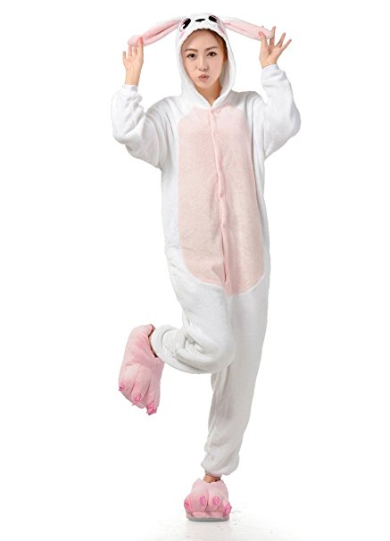 Tonwhar Bunny Onesie Pajamas Costume Cosplay Homewear Lounge Wear