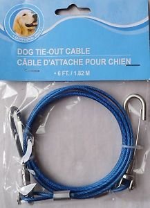 Dog Tie-Out Cable 6Ft/ 1.82M