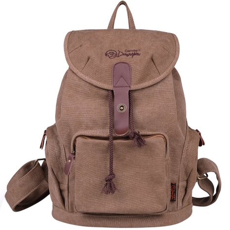 DGY Women's Canvas Backpack for College School Bag Daypack for Girls Travel Backpacks