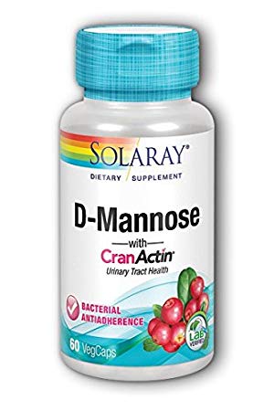Solaray D-Mannose with CranActin -- 60 Vegetarian Capsules