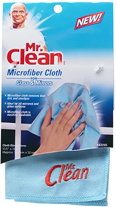 Mr. Clean Microfiber Glass & Mirror Cleaning Cloth, 1 Pack