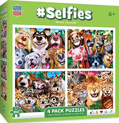 Selfies - 4 Pack 100Pc Puzzles