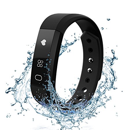 Fitness Tracker Watch with Heart Rate Monitor, FELIS Bluetooth 4.0 Activity Tracker and Pedometer Bracelet Wristbands with Call MSM Reminder and IP67 Water Resistance for iPhone Android Smartphone