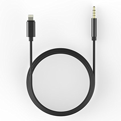 iPhone 7 Car Aux Cable, Lightning to 3.5mm Premium Auxiliary Audio Cable