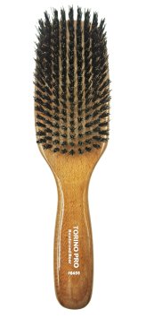 TORINO PRO #6456- AMAZING FOR THICK HAIR - REINFORCED MEDIUM HARD BRISTLES- EXCEPTIONAL QUALITY WAVE HAIR BRUSH -WHEN SOFT BRISTLES DOESNT CUT IT THIS BRUSH WORKS BEST-GREAT FOR WOLFING -GREAT FOR ALL 360,540,720 WAVES-