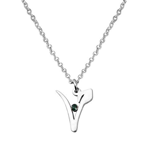 WUSUANED Stainless Steel Vegan Symbol Pendant Necklace Gift for Vegetarian