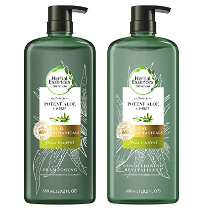 Herbal Essences, Sulfate Free Shampoo & Conditioner, Potent Aloe   Hemp, Bio Renew, 20.2 Fl Oz Bundle