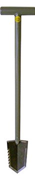 Lesche 1V_WWMFG-32-SER T- Handle Heavy Duty Metal Detecting Shovel with Serrated Blade