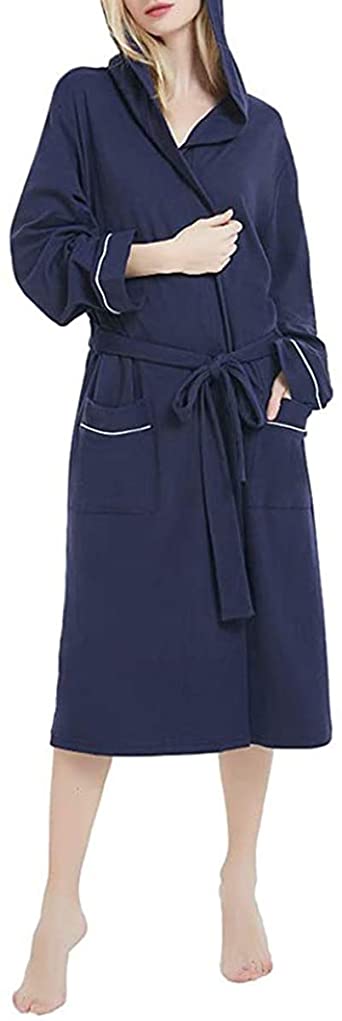 Shymay Women Kimono Robes Long Sleeve Bathrobe Spa Robe Soft Lightweight Loungewear Nightwear
