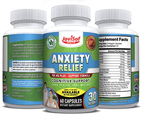 12 HR SPECIAL $11.11 Ultimate Anxiety Relief Supplement-Proprietary Formula, 5htp, Ashwagandha | Anti Anxiety Supplements | 60 Capsules-All Natural Alternative to Calm The Stress in Your Life